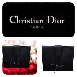 Christian Dior women's evening clutch black
